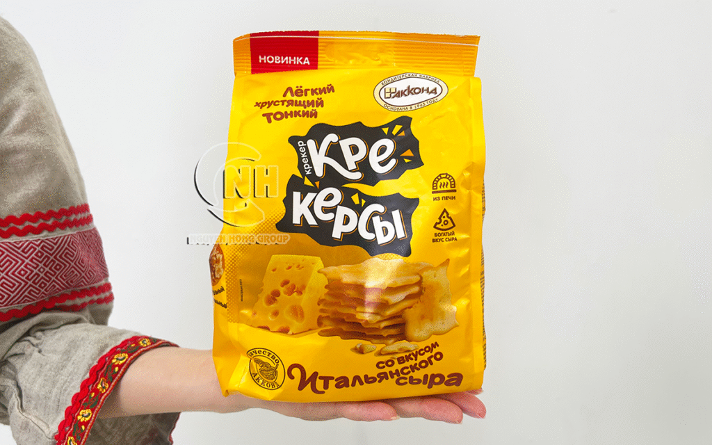 Bánh quy Crackers vị phô mai Ý