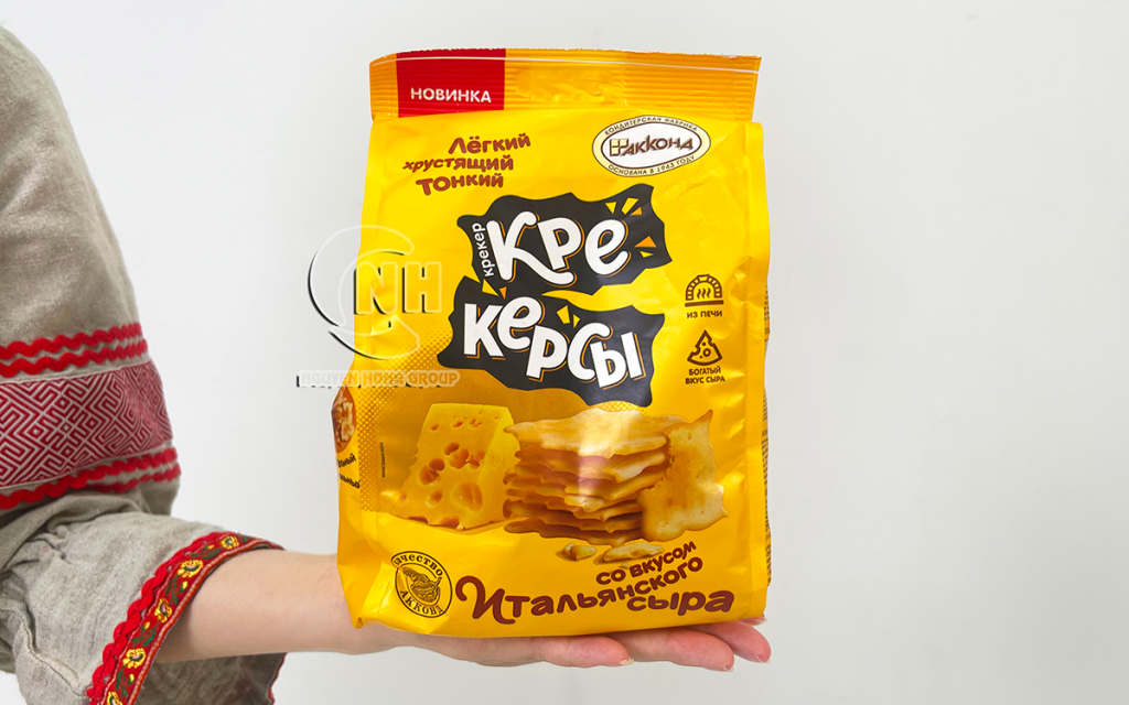 Bánh quy Crackers vị phô mai Ý