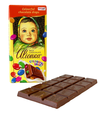 Kẹo socola Alionka nhân kẹo màu
