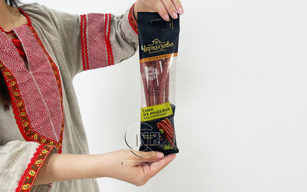 Salami que từ thịt gà tây Cherkizovo