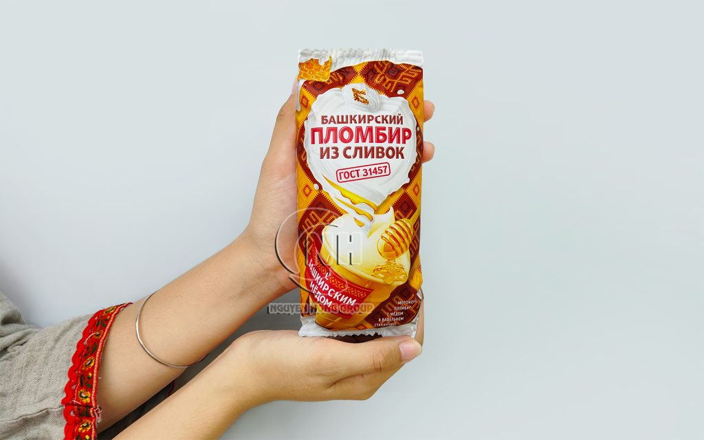 Kem cốc ốc quế Plombir vị mật ong
