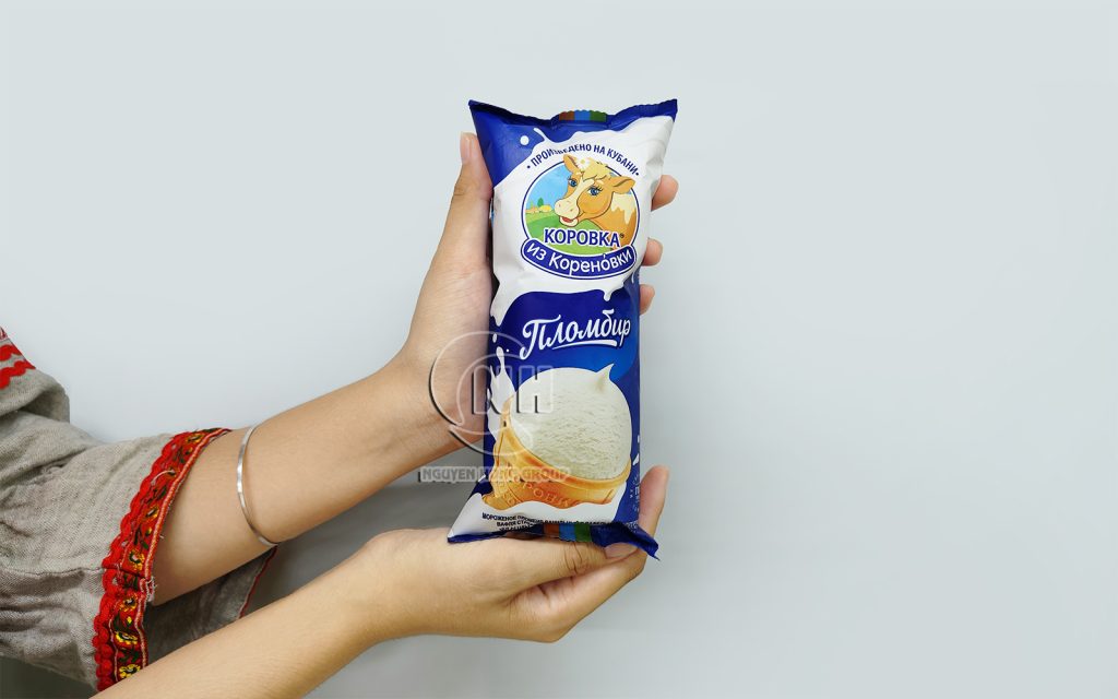 Kem cốc ốc quế Plombir vị vani