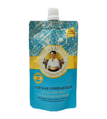 Mặt nạ đất sét xanh làm sạch sâu Agafya Recipes