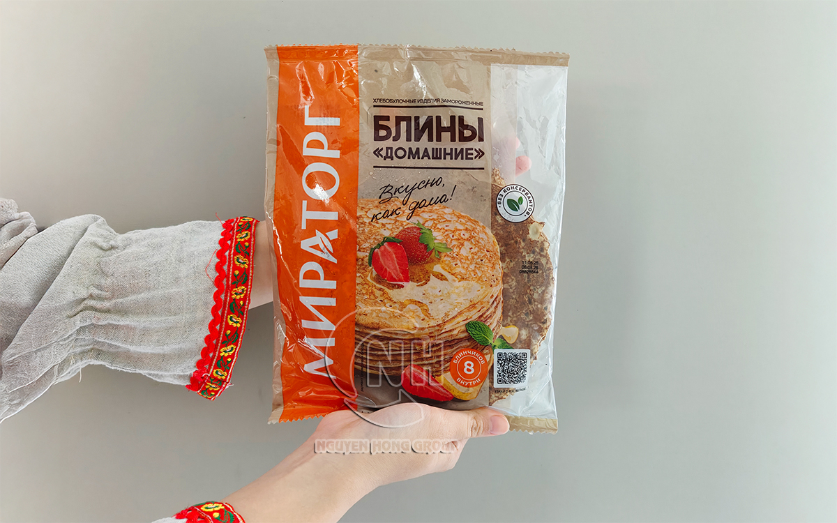 Bánh crepe homemade Miratorg