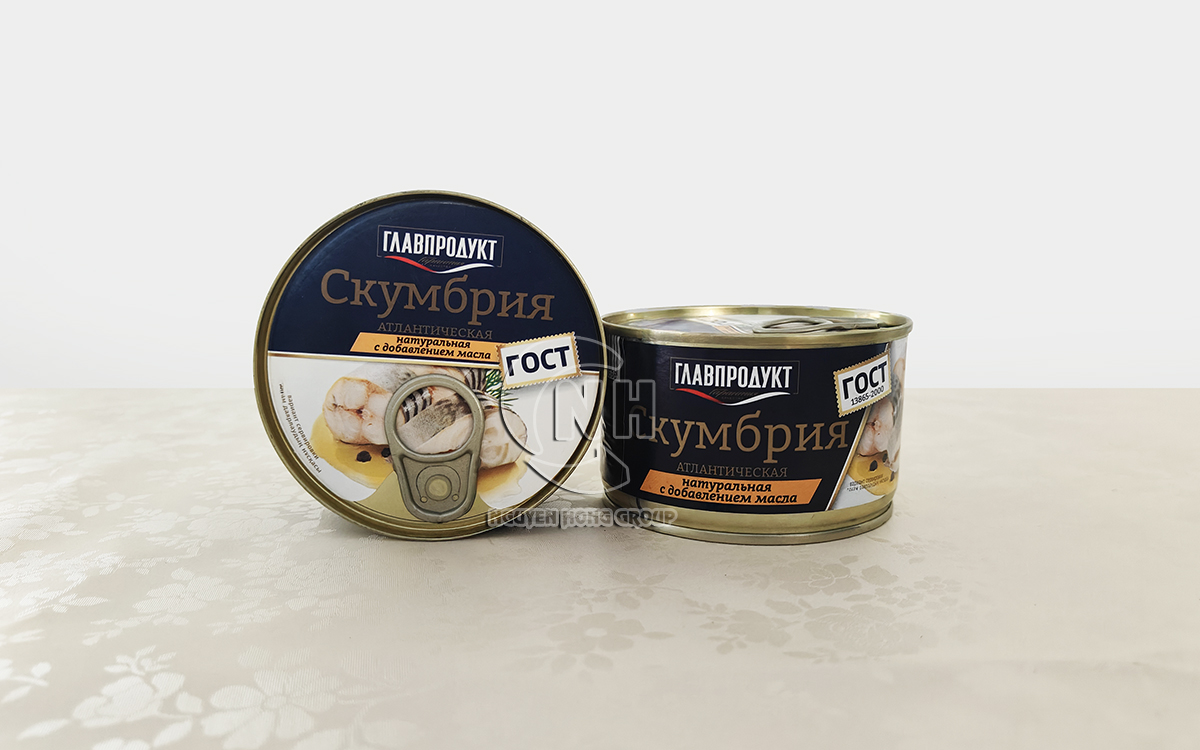 Cá thu Atlantic ngâm dầu Glavproduct