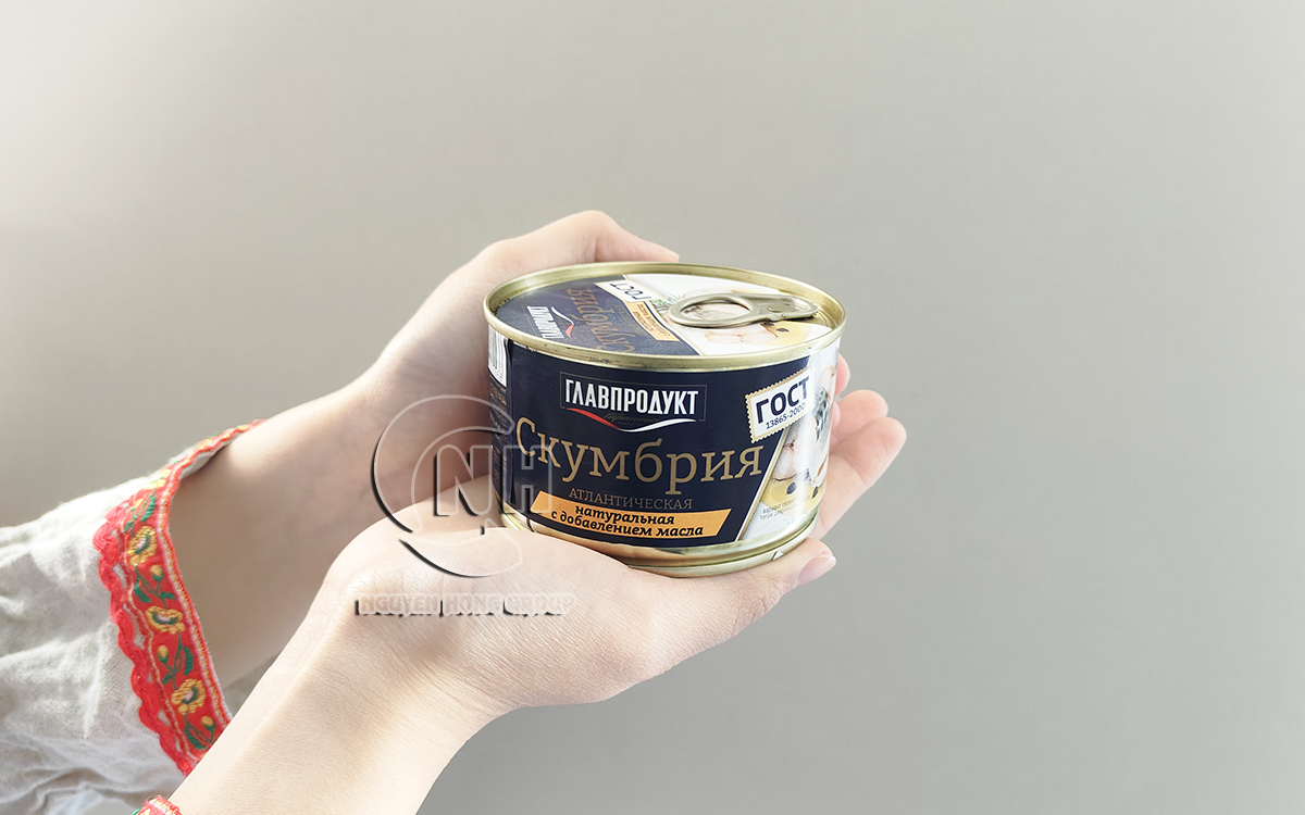 Cá thu Atlantic ngâm dầu Glavproduct