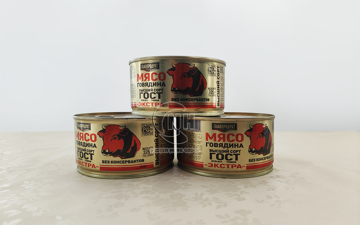 Thịt bò hộp Glavproduct