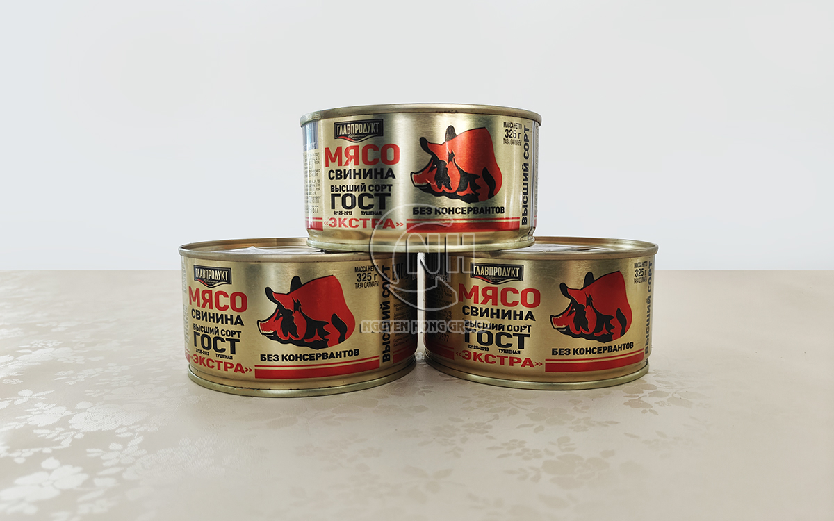 Thịt lợn hộp Glavproduct