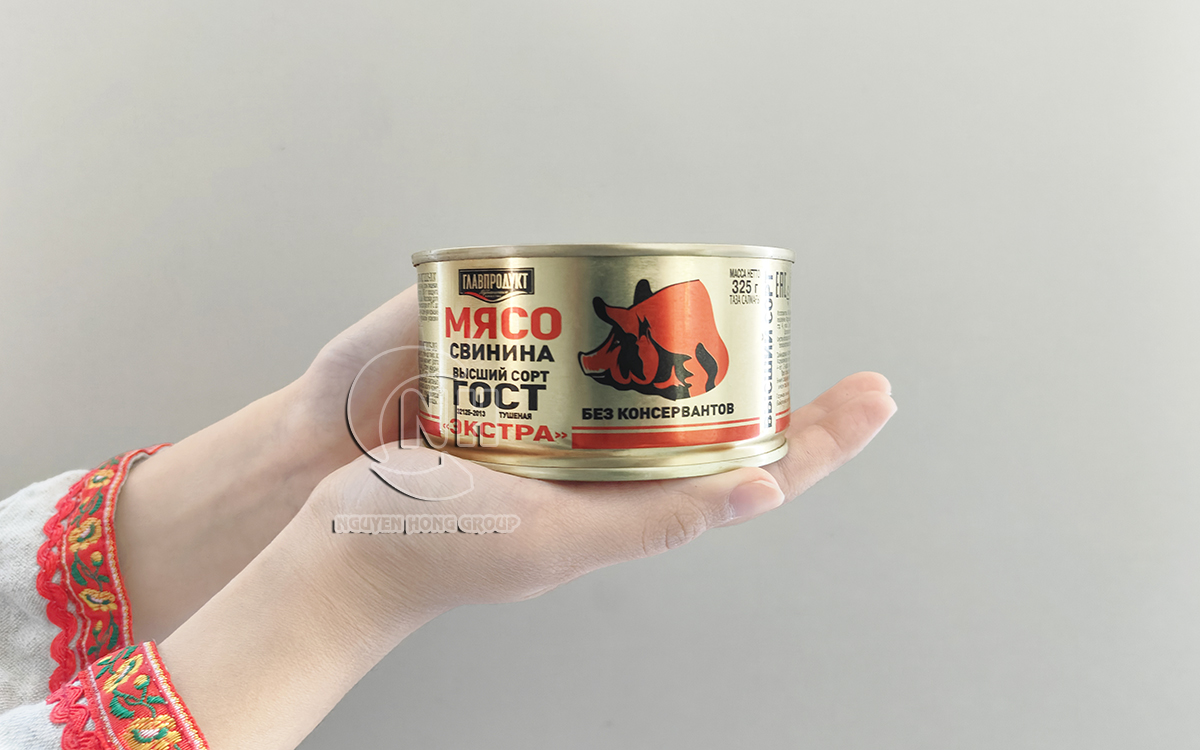 Thịt lợn hộp Glavproduct