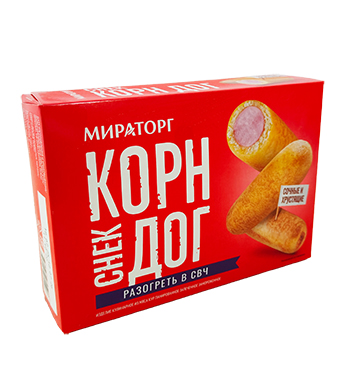 Xúc xích gà bọc bột chiên Miratorg