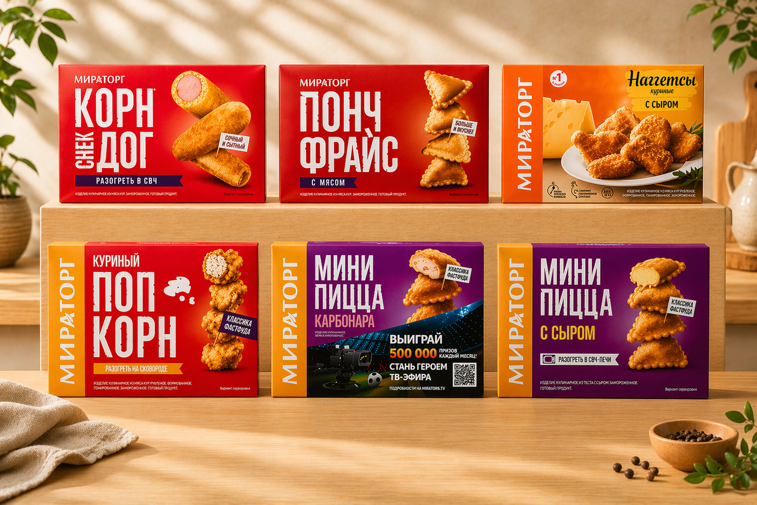 Hàng loạt sản phẩm đông lạnh Miratorg ưu đãi hấp dẫn