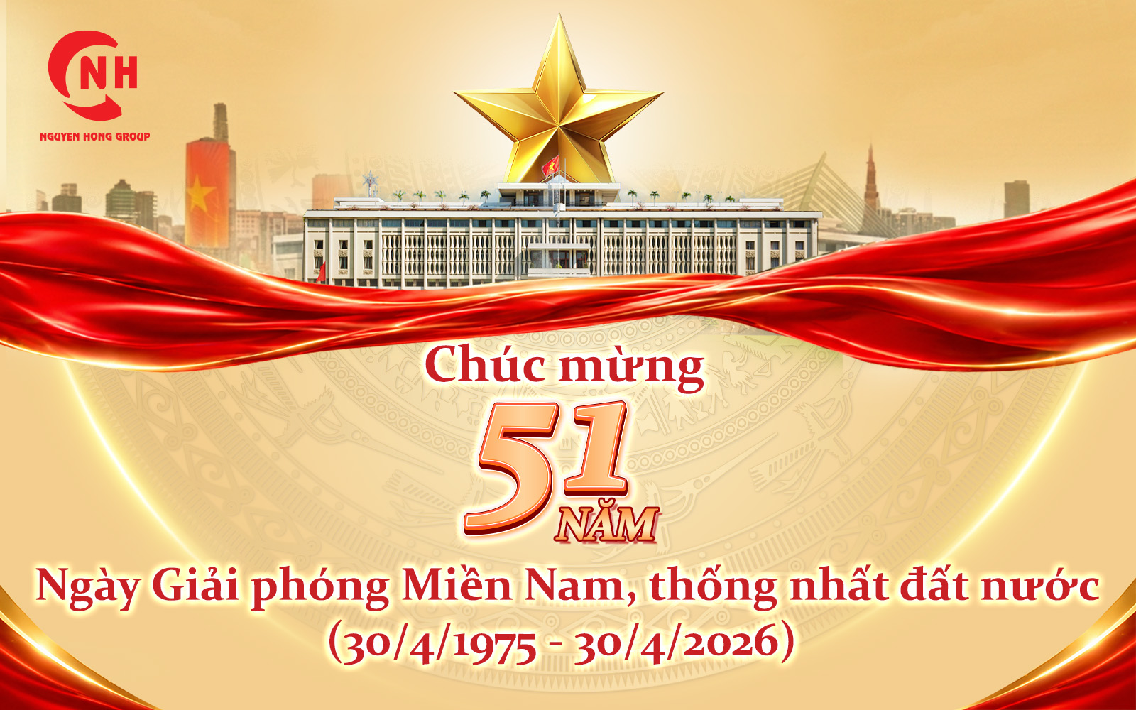 Nguyễn Hồng chúc mừng 51 năm Ngày Giải phóng miền Nam, thống nhất đất nước