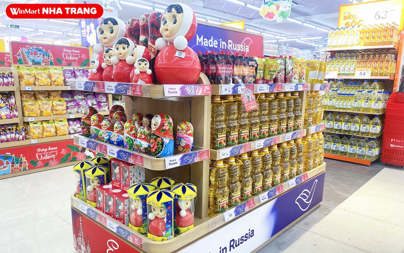 Góc hàng Nga WinMart Nha Trang