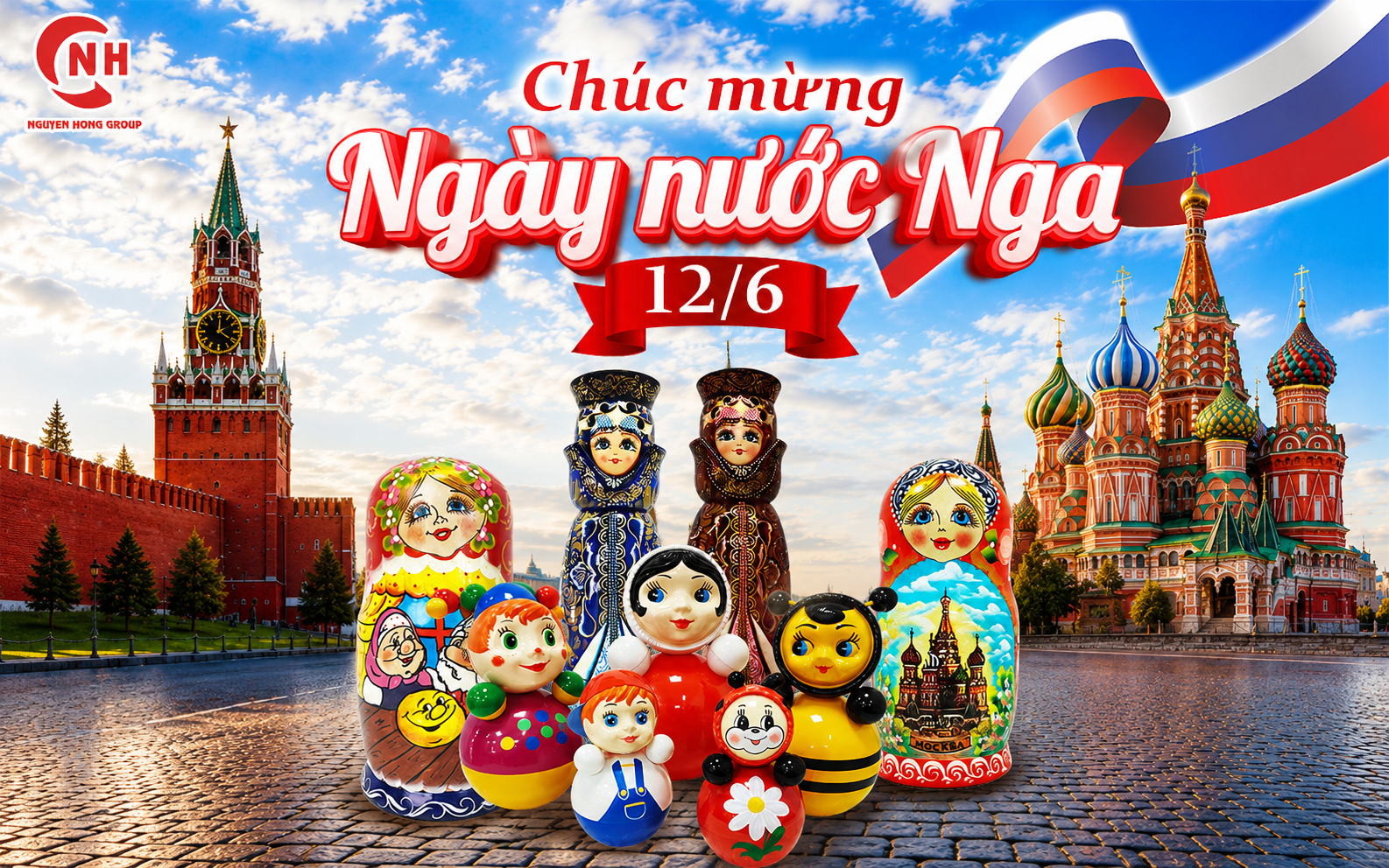 Nguyễn Hồng chúc mừng Ngày nước Nga